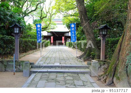 筥崎宮の裏参道の入り口 筥崎宮の裏参道の入り口 95137717