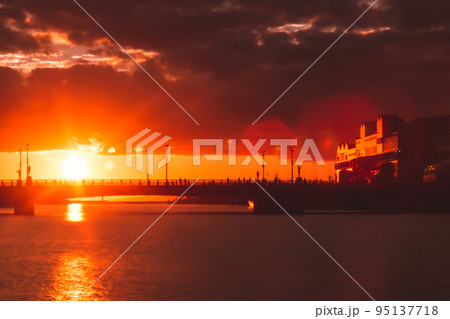 夕日005 幣舞橋 夕日005 幣舞橋 95137718