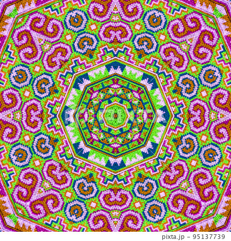 Seamless kaleidoscope or endless pattern for ceramic tile, wallpaper, linoleum, textile, web page background used Seamless kaleidoscope or endless pattern for ceramic tile, wallpaper, linoleum, textile, web page background used 95137739