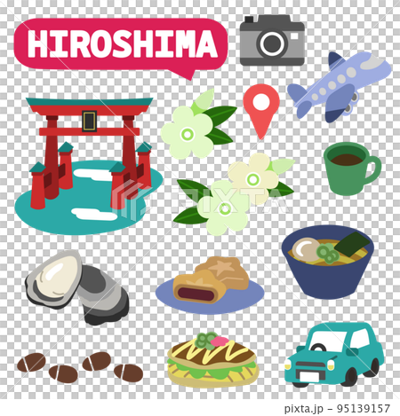 Hiroshima icon no line Hiroshima icon no line 95139157