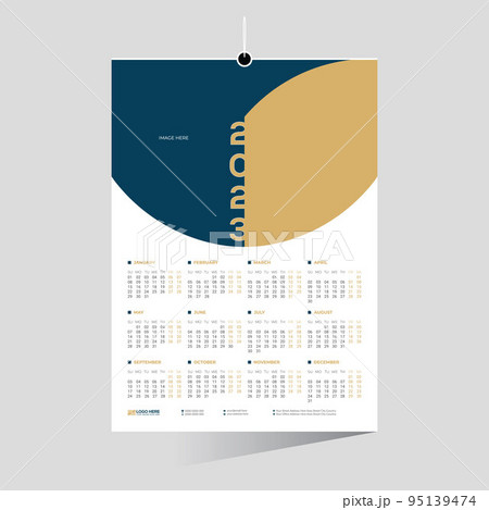 2023 wall vector calendar design 2023 wall vector calendar design 95139474