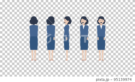 Illustration material for animation | Female office worker Illustration material for animation | Female office worker 95139974