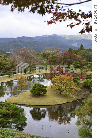 修学院離宮　上離宮　浴龍池（隣雲亭から見た浴龍池） 95140078
