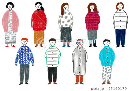 成人男女のセット 95140179