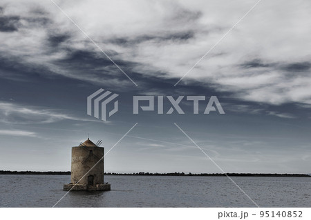 Windmill in Orbetello , Italy 95140852