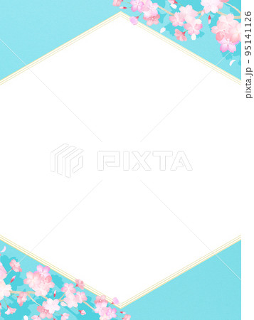 桜のフレーム素材 95141126