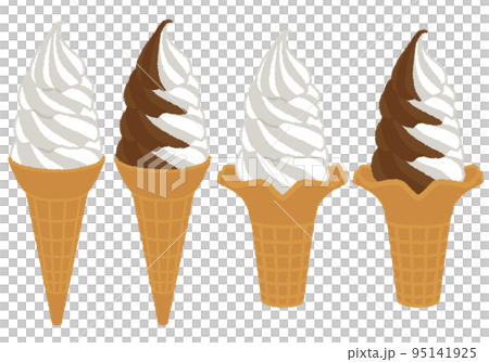 Soft cream illustration 95141925