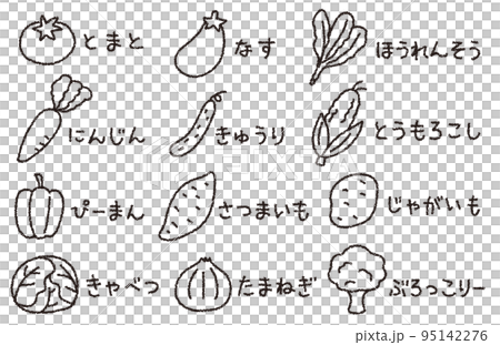 Crayon material vegetable set 95142276