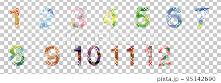 點和明亮的數字集 點和明亮的數字集 95142690