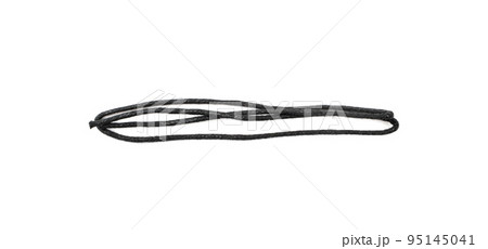 Black String Bow Isolated 95145041