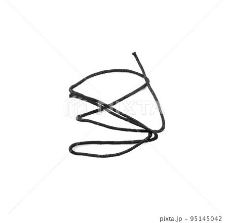 Black String Bow Isolated 95145042
