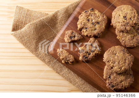 オーツ麦のクッキー イメージ オーツ麦のクッキー イメージ 95146366