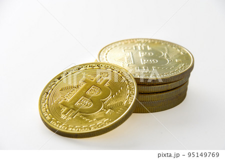 白背景のビットコイン 白背景のビットコイン 95149769