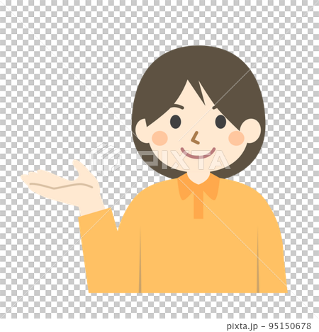 紹介する介護士 95150678