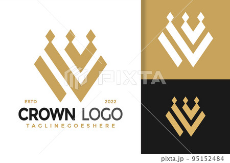 W Letter Crown Logo Design, brand identity logos vector, modern logo, Logo Designs Vector Illustration Template 95152484