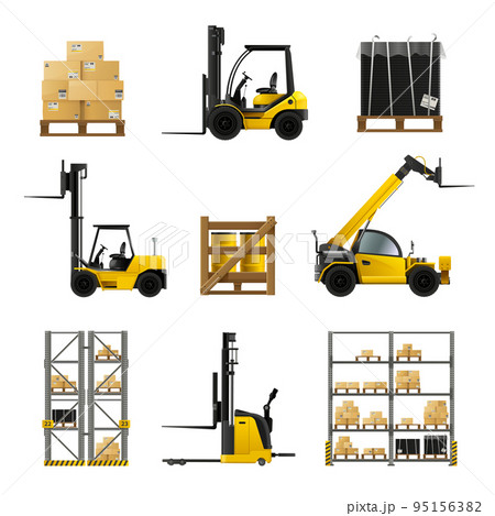 Forklift Realistic Set Forklift Realistic Set 95156382