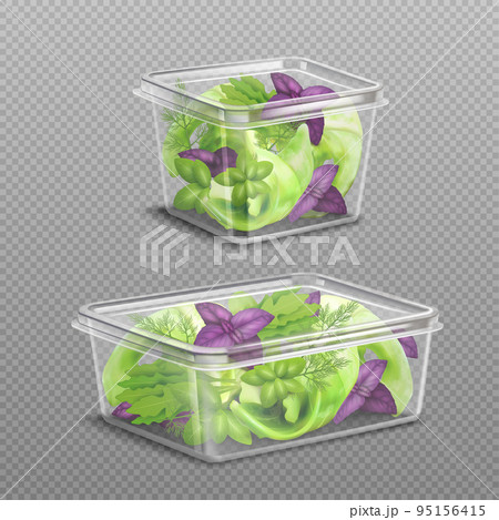Fresh Salad Plastic Storage Transparent Fresh Salad Plastic Storage Transparent 95156415