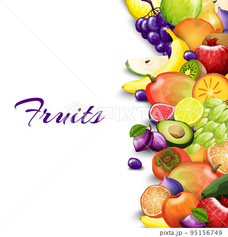 Fruits Border Background Fruits Border Background 95156749