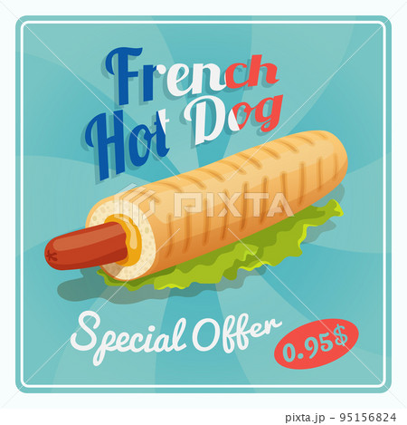 French Hot Dog Poster 95156824