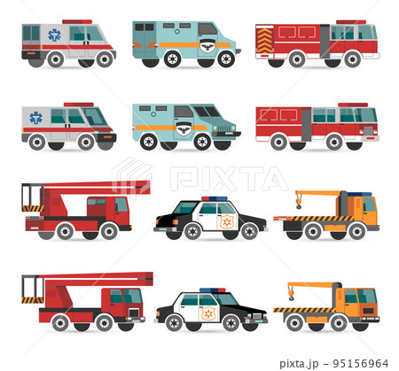 Flat emergency vehicles 95156964