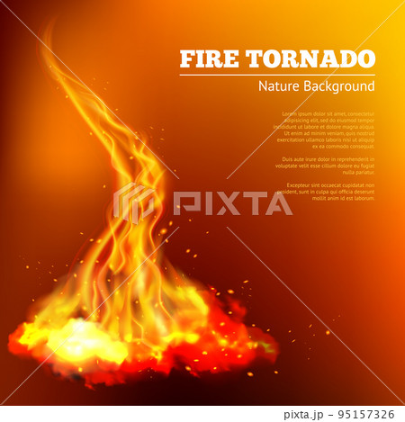 Fire Tornado Illustration 95157326