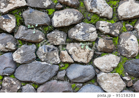 Rock stone wall at outdoor Rock stone wall at outdoor 95158203