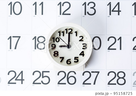 時計とカレンダー 時計とカレンダー 95158725