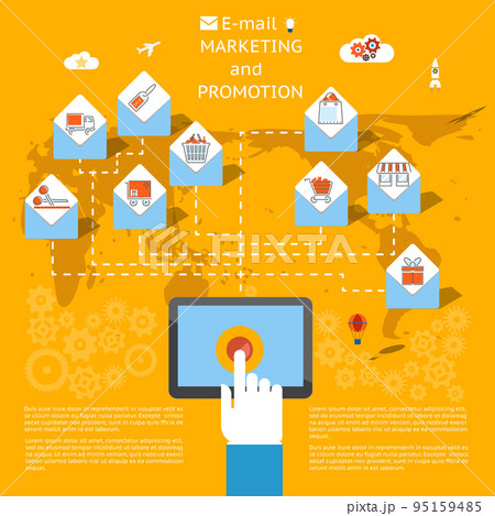 Email marketing concept 95159485