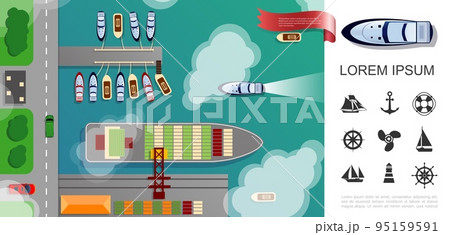 Flat Seaport Top View Concept 95159591