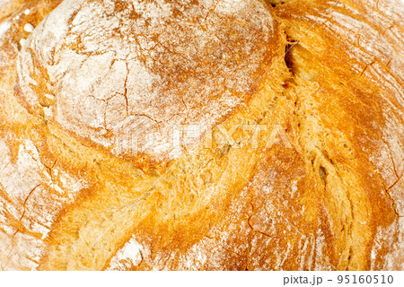 Golden Bread Crust Texture Background 95160510