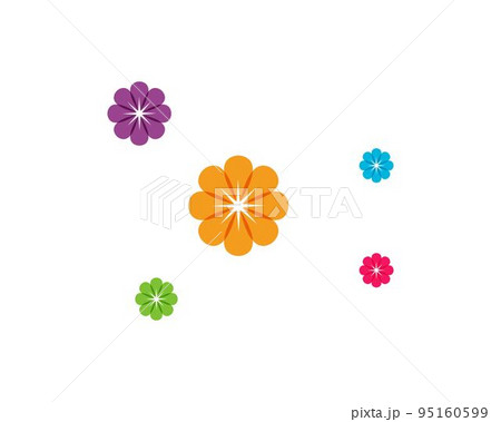 Clover leaf logo icon design template vector	 95160599