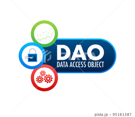DAO - Data Access Object Business concept. Vector stock illustration. 95161387