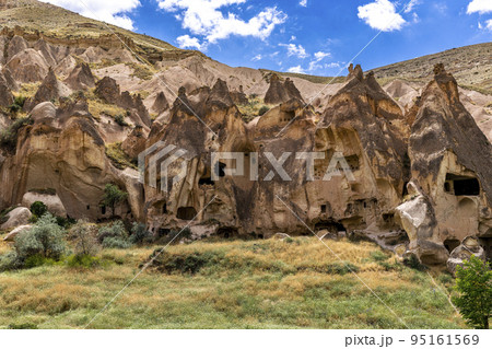 chimney rock formation in Zelve. 95161569
