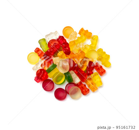 Assorted Gummy Candies Mix Isolated Assorted Gummy Candies Mix Isolated 95161732