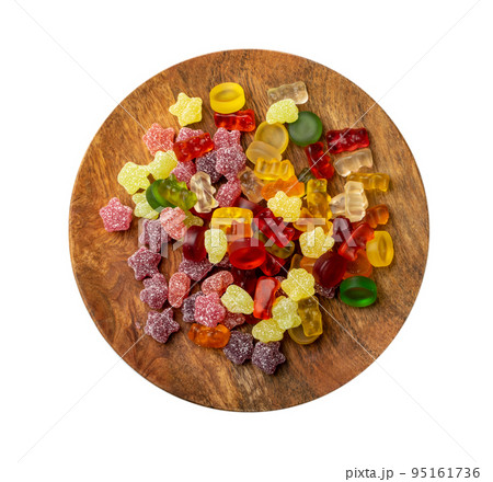 Assorted Gummy Candies Mix Isolated Assorted Gummy Candies Mix Isolated 95161736