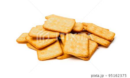 Crackers or biscuits. Cookies isolated Crackers or biscuits. Cookies isolated 95162375