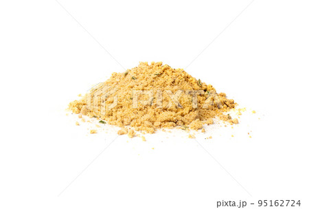 Mushroom Powder Pile Isolated, Powdered Dry Mushrooms Mushroom Powder Pile Isolated, Powdered Dry Mushrooms 95162724