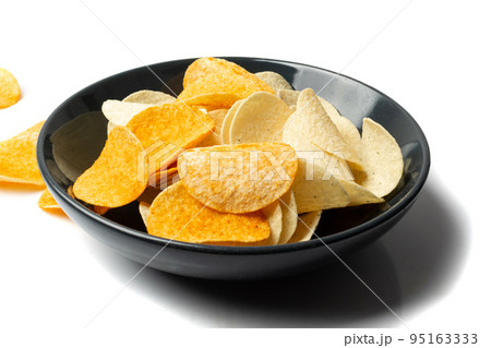Potato Chips on Black Potato Chips on Black 95163333