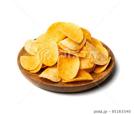 Potato Chips on Black 95163340