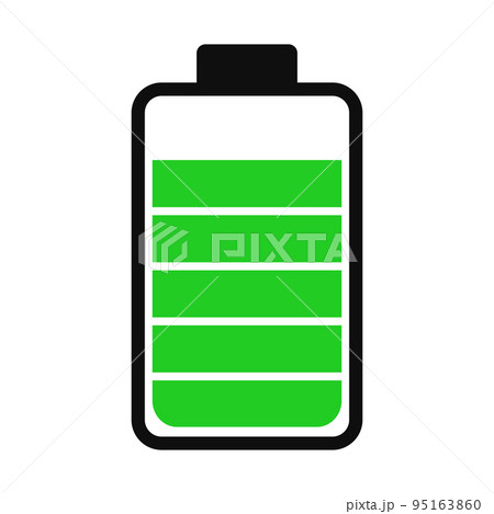 Battery charge status . Icon phone battery energy levels and power indicator. Recharge battery electricity . Accumulator smartphone load interface and progress bar generation 95163860