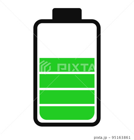 Battery charge status . Icon phone battery energy levels and power indicator. Recharge battery electricity . Accumulator smartphone load interface and progress bar generation 95163861