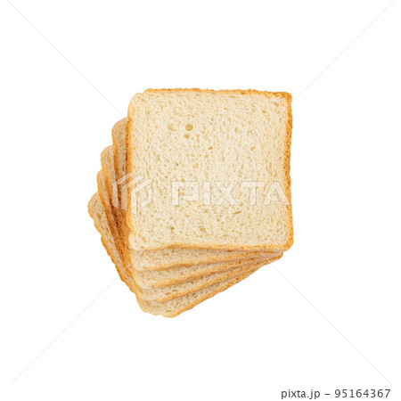 Supermarket Bread Loaf Slices, White Dliced Bread for Toasts 95164367