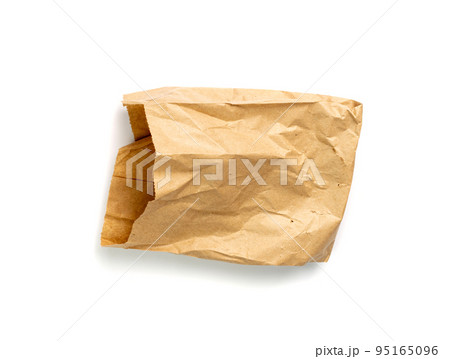 Brown Paper Bag Isolated 95165096