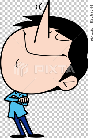 man with high nose 95165544