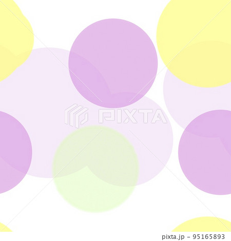 Seamless pattern of randomly arranged circles pastel shades 95165893