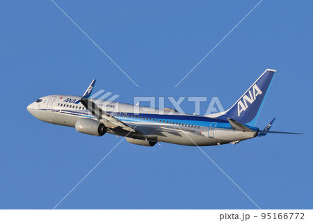 全日空 (ANA) の旅客機 B737-800の写真素材 [95166772] - PIXTA
