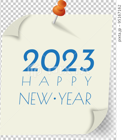 2023 happy new year. 2023 PNG Transparent Images. numbers paper style. PNG. greeting card. 95167162