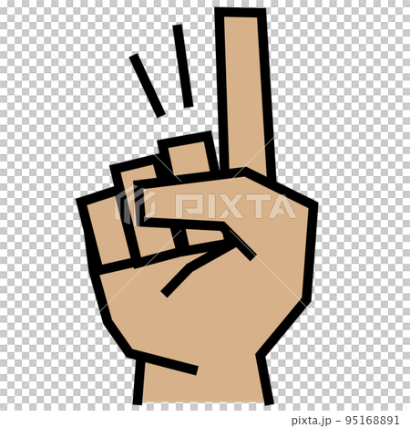 Hand sign_strong_dark color_1 Hand sign_strong_dark color_1 95168891