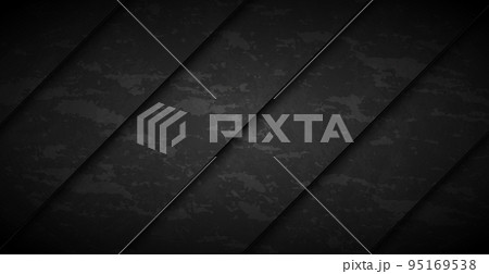 Black abstract textured grunge background wall with slanted stripes - Vector Black abstract textured grunge background wall with slanted stripes - Vector 95169538