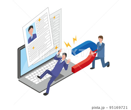 優秀な人材を獲得する人事のイメージイラスト 95169721